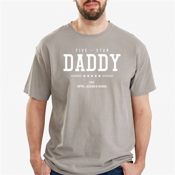 Five Star Dad Personalized Men's Shirts - 26598
