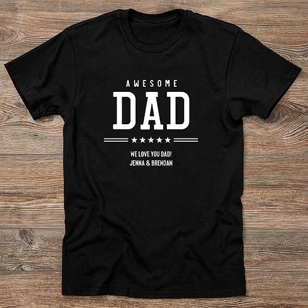 Five Star Dad Personalized Men's Shirts - 26598