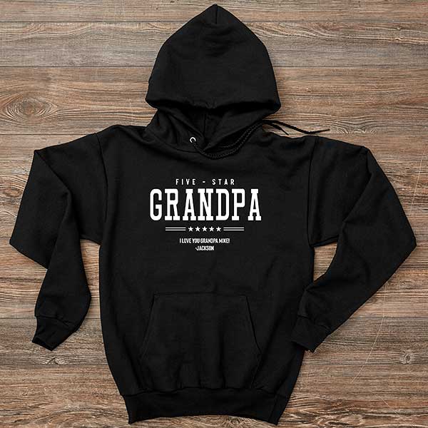 Five Star Grandpa Personalized Men's Sweatshirts - 26601