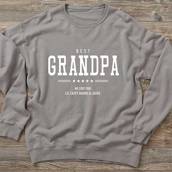 Five Star Grandpa Personalized Men's Sweatshirts - 26601