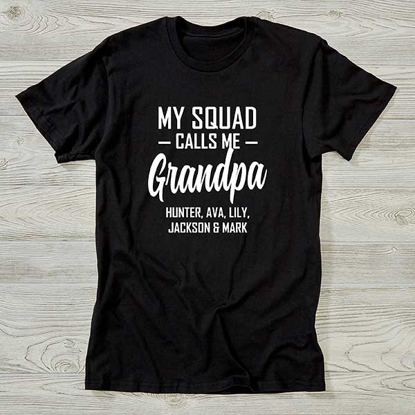 My Squad Calls Me Grandpa Personalized Shirts - 26611