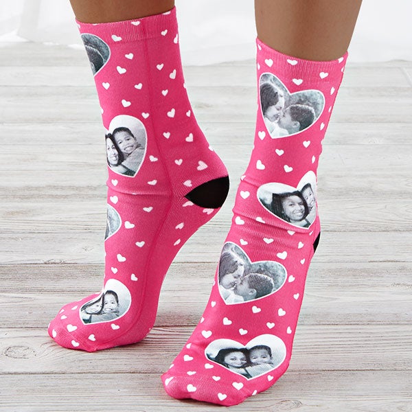 My Valentine Personalized Photo Socks - 26632