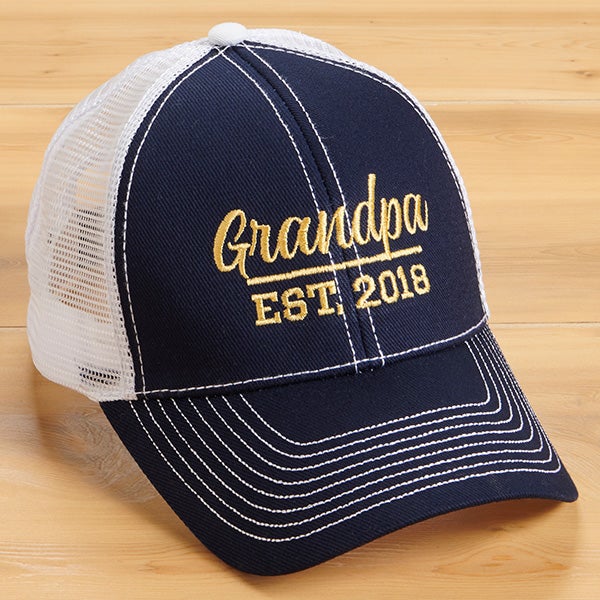 Established Grandpa Custom Embroidered Trucker Hats - 26637