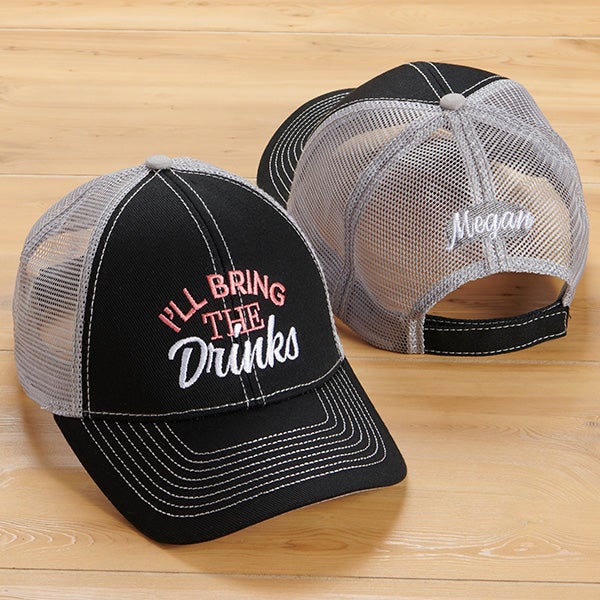 Adult Embroidered Mesh Back Hat