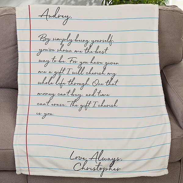 Personalized Love Letter Blankets - 26649