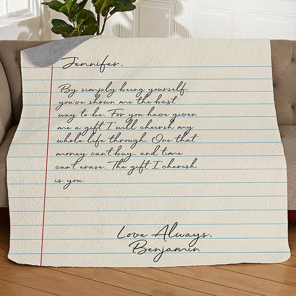 Personalized Love Letter Blankets - 26649
