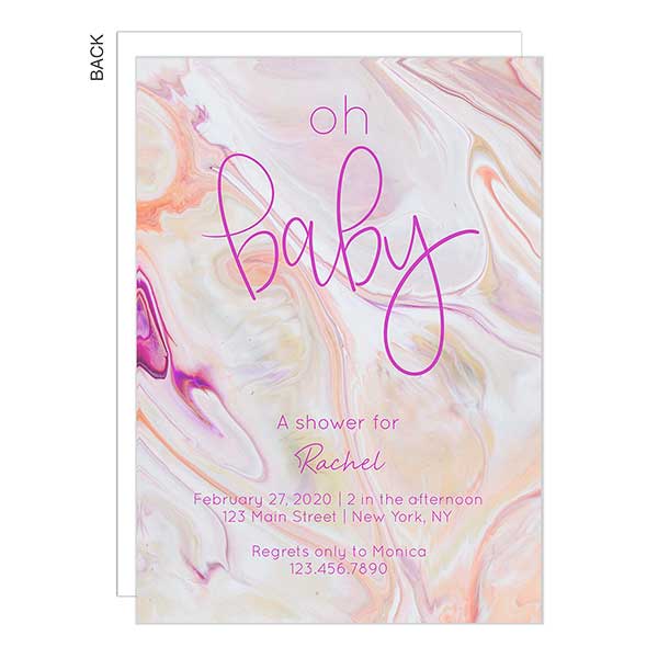 personalized baby invitations