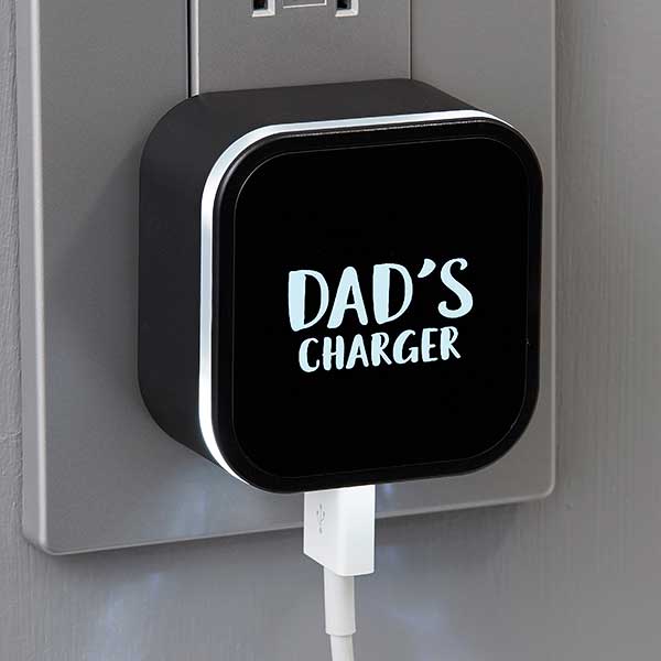 Personalized LED Multi Port USB Charger For Dad - 26681