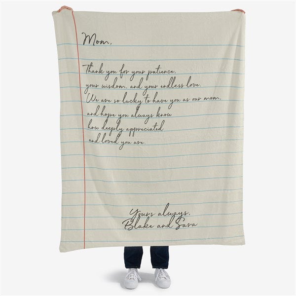 Letter To Mom Personalized Blankets For Mom - 26699
