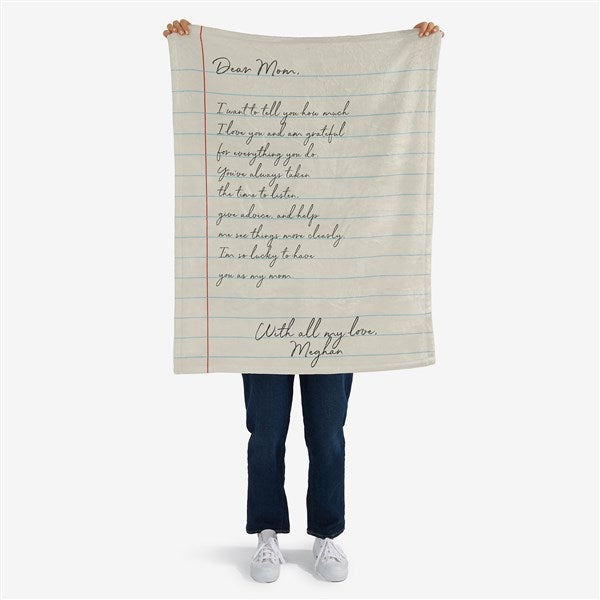 Letter To Mom Personalized Blankets For Mom - 26699