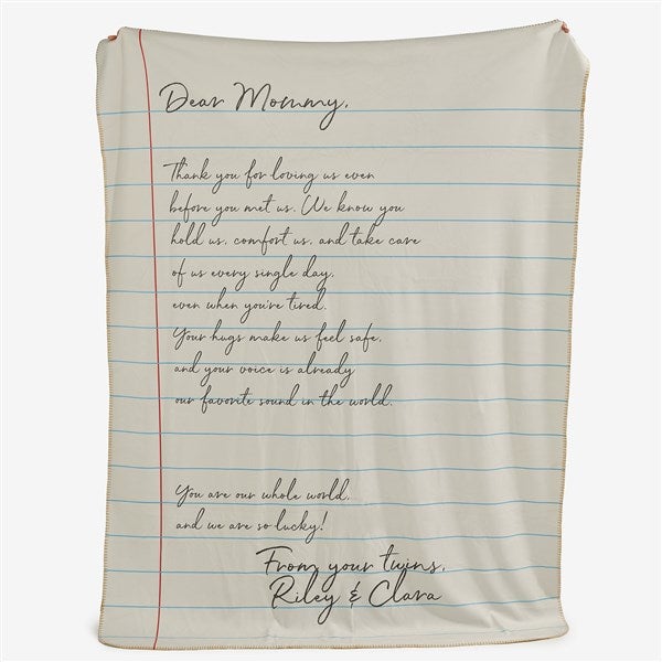 Letter To Mom Personalized Blankets For Mom - 26699