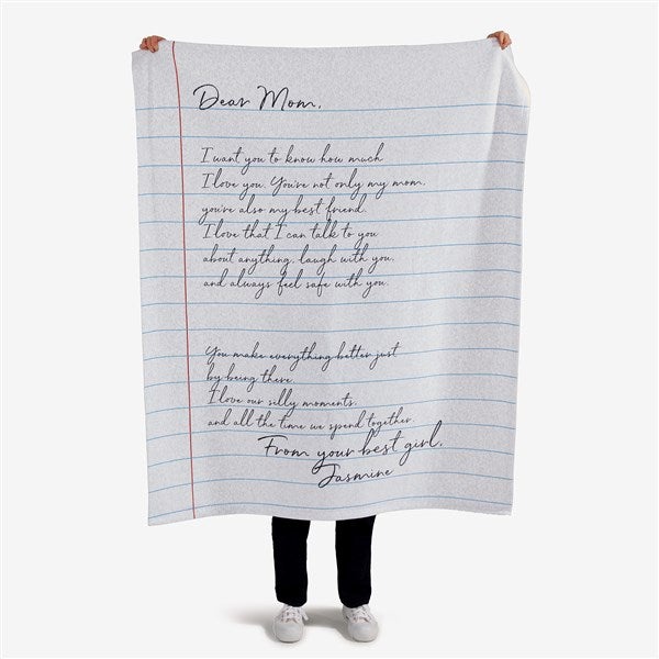 Letter To Mom Personalized Blankets For Mom - 26699