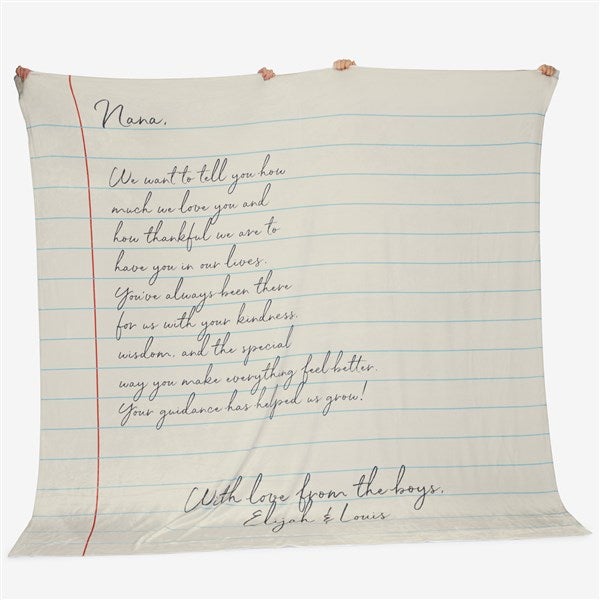 Letter To Mom Personalized Blankets For Mom - 26699