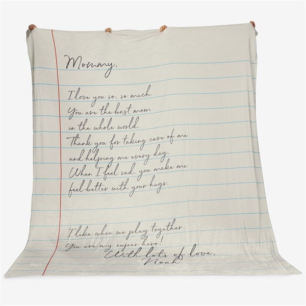 Letter To Mom Personalized Blankets For Mom - 26699