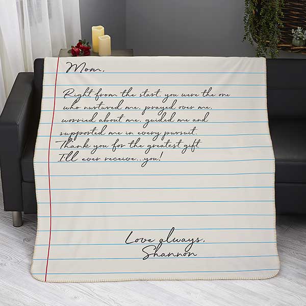 Letter To Mom Personalized Blankets For Mom - 26699