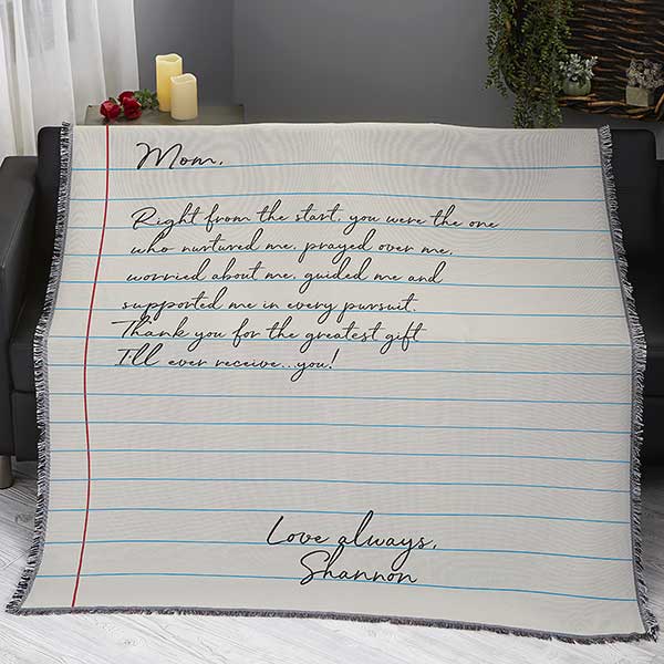 Letter To Mom Personalized Blankets For Mom - 26699