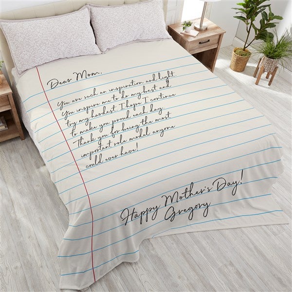 To my Mom Custom Fleece Blanket Sentimental Birthday, Christmas