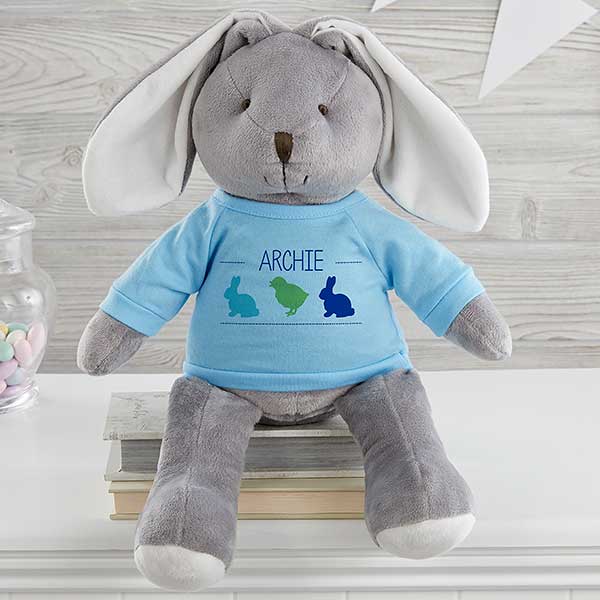 Hop Hop Personalized Easter Bunny Stuffed Animal - 26711
