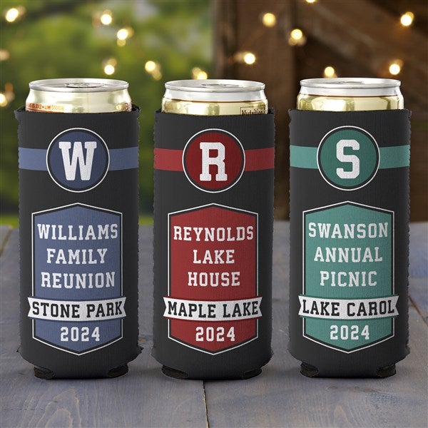 Family Reunion Personalized Slim Can Coolers - 26725