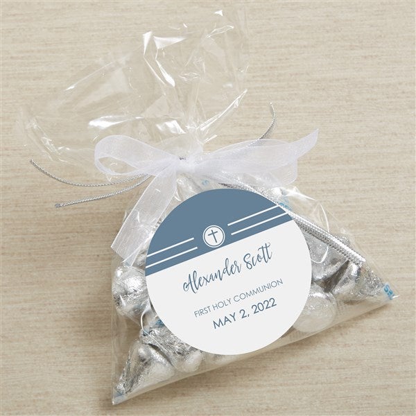 Cross First Holy Communion Party Favors Favor Water Bottle Labels Wrappers Personalized Custom