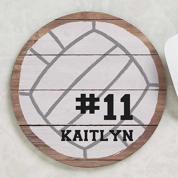 Volleyball Personalized Round Mouse Pad