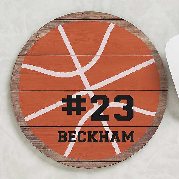 Basketball Personalized Round Mouse Pad - 26784