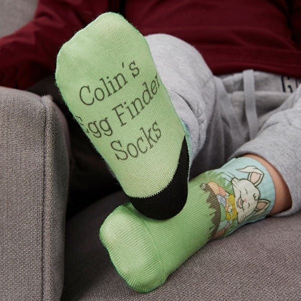 Hoppy Easter Personalized Toddler Socks - 26791