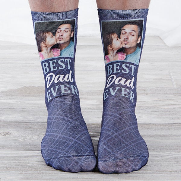 Best Dad Ever Personalized Photo Socks - 26816