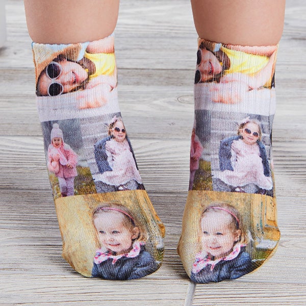 Photo Collage Personalized Toddler Photo Socks - 26826