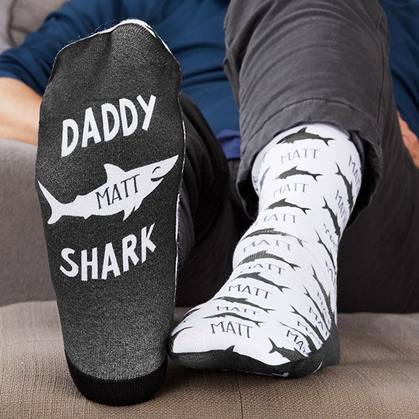 Daddy Shark Personalized Socks - 26852