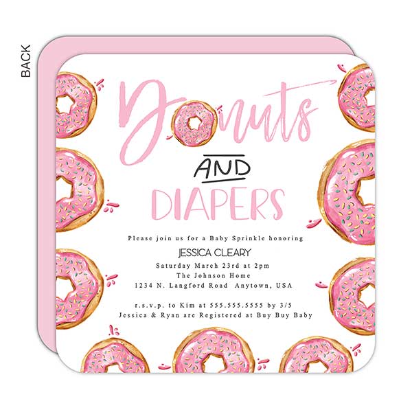 baby girl sprinkle invitations
