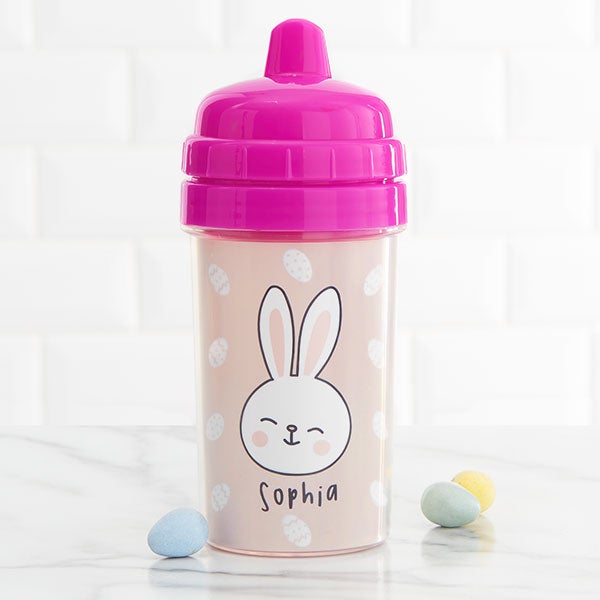 Bunny Treats Personalized Sippy Cups for Toddlers - 26924