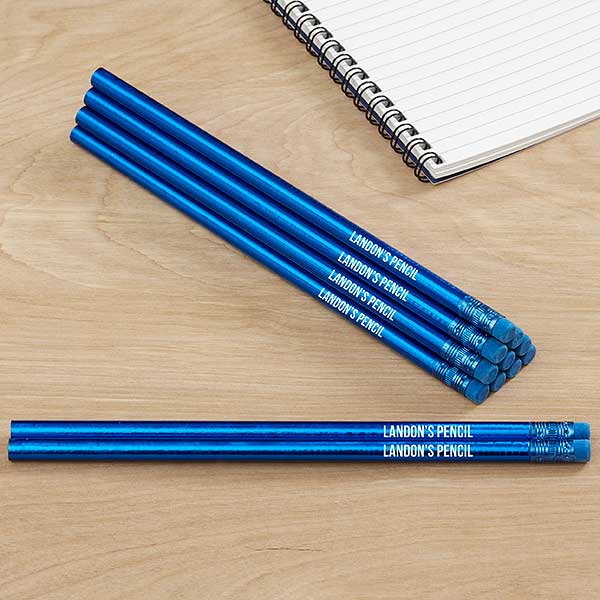 Write Your Own Metallic Personalized Pencil Sets - 26968