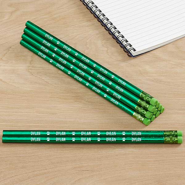 Icons Metallic Personalized Pencil Sets - 26969