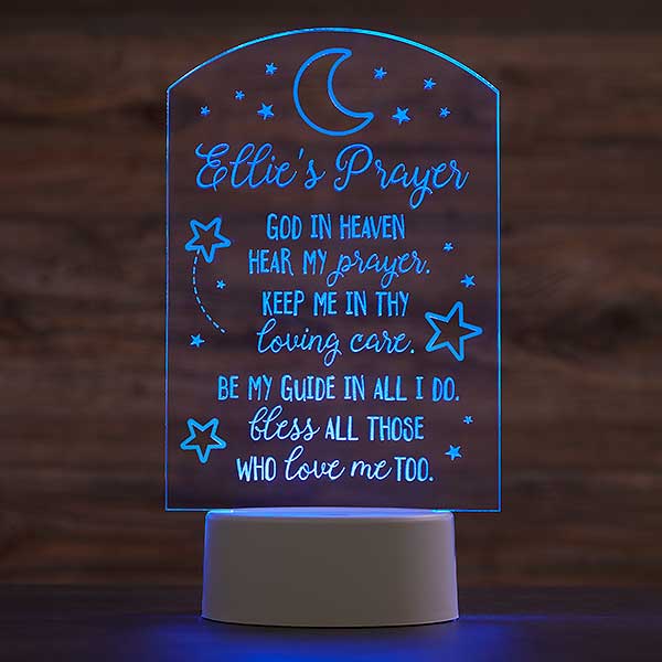 Goodnight Prayer Personalized Acrylic LED Sign - 27067