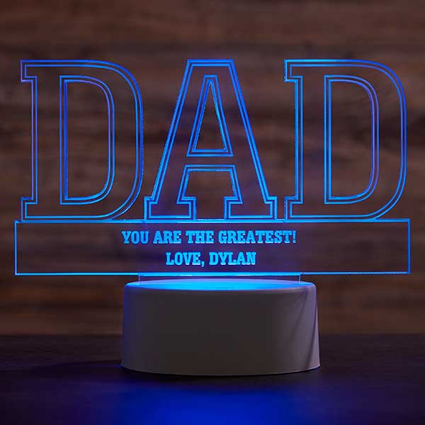Dad Personalized Acrylic LED Sign