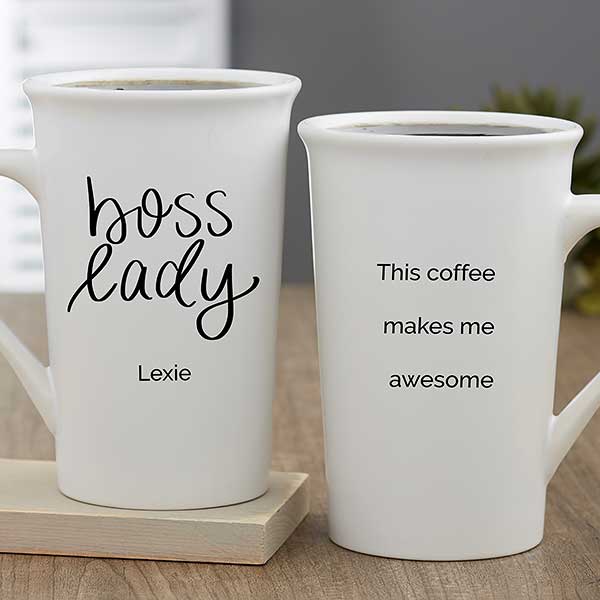 boss lady coffee cup mugs