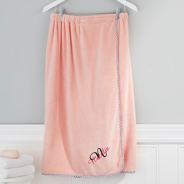 Initially Yours Custom Embroidered Bath Wraps - 27093