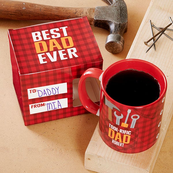 Toolrific Dad Personalized Mug with Coordinating Mug Box - 27135