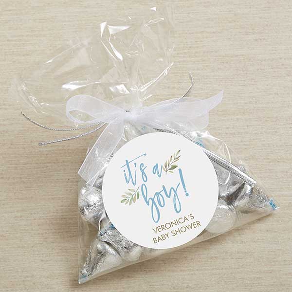 Ready To Pop Baby Boy Personalized Baby Shower Stickers - 27156