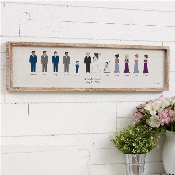 Wedding Party Personalized Wood Wall Art by philoSophie's - 27165