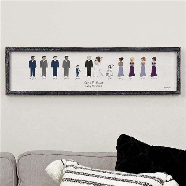 Wedding Party Personalized Wood Wall Art by philoSophie's - 27165