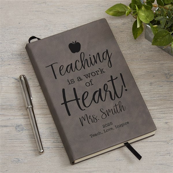 Teaching is a Work of Heart Personalized Writing Journals - 27244