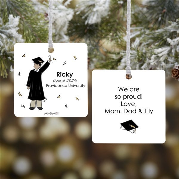 Personalized Graduation Guy Ornaments by philoSophie's - 27247