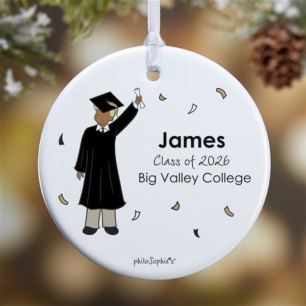 Personalized Graduation Guy Ornaments by philoSophie's - 27247