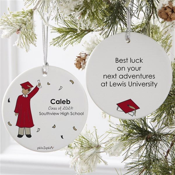 Personalized Graduation Guy Ornaments by philoSophie's - 27247