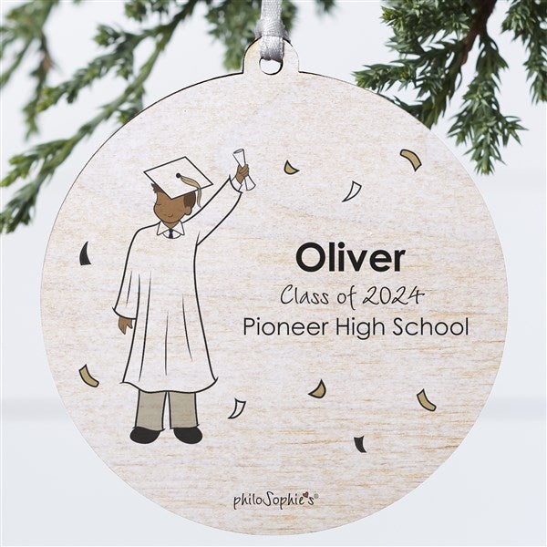 Personalized Graduation Guy Ornaments by philoSophie's - 27247
