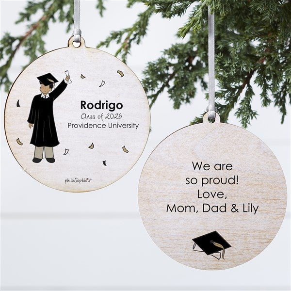 Personalized Graduation Guy Ornaments by philoSophie's - 27247