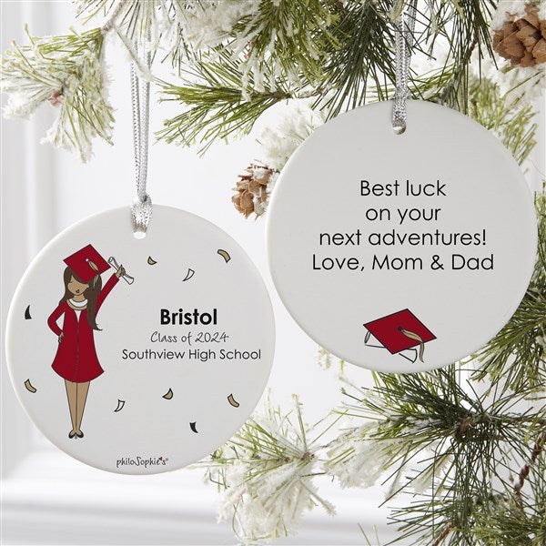 Personalized Graduation Girl Ornaments by philoSophie's - 27248