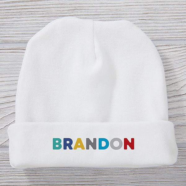 Vibrant Name Personalized Baby Boy Hat - 27263